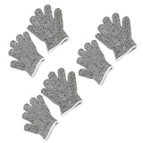 3 Pairs Cut Resistant Gloves Children Gardening Outdoor Activities Cut Proof Work Gloves - 45-Degree Angle