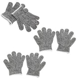 3 Pairs Cut Resistant Gloves Children Gardening Outdoor Activities Cut Proof Work Gloves - Low Angle