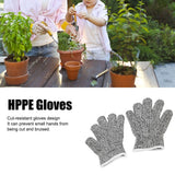 3 Pairs Cut Resistant Gloves Children Gardening Outdoor Activities Cut Proof Work Gloves - Extra Image