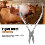 Stainless Steel Straight Head Piglet Teeth Cutter Pig Tooth Scissor Piglet Clipper Forceps