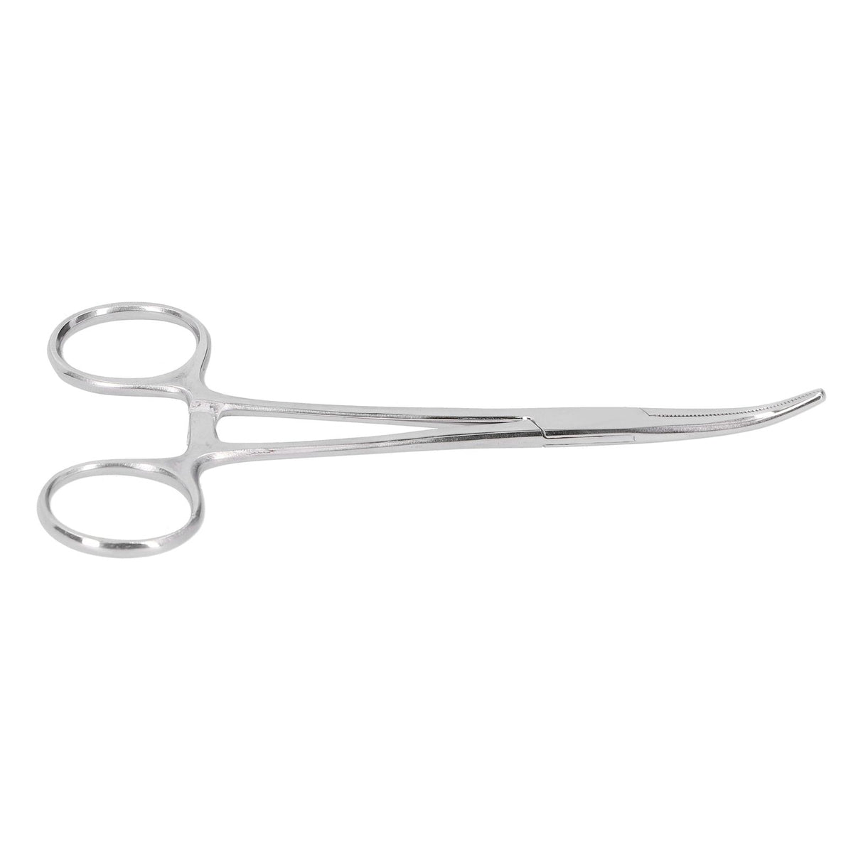 Hemostatic Forceps 14cm Stainless Steel Curved Tip Pliers Pet Hair Tweezers Livestock Supply
