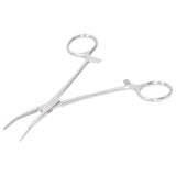 Hemostatic Forceps 14cm Stainless Steel Curved Tip Pliers Pet Hair Tweezers Livestock Supply - Extra Image