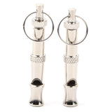 2pcs Stainless Steel Ultrasonic Whistle Portable Trainer Training Tool for Dog Pigeons Birds