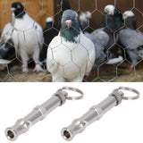 2pcs Stainless Steel Ultrasonic Whistle Portable Trainer Training Tool for Dog Pigeons Birds - Extra Image