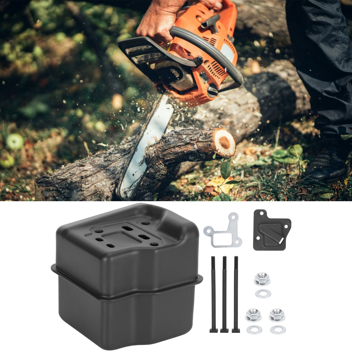 Exhaust Muffler Set Chainsaw Accessory Parts Fit for Stihl MS290 MS390 310 029 039