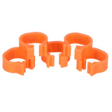 100pcs Birds Foot Rings Number Identification Pigeon Leg Bands Poultry Clip RingOrange - Close-Up Angle