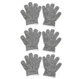 3 Pairs Kids Cutting Resistant Gloves Children Work Safety Protection Gloves for Gardening
