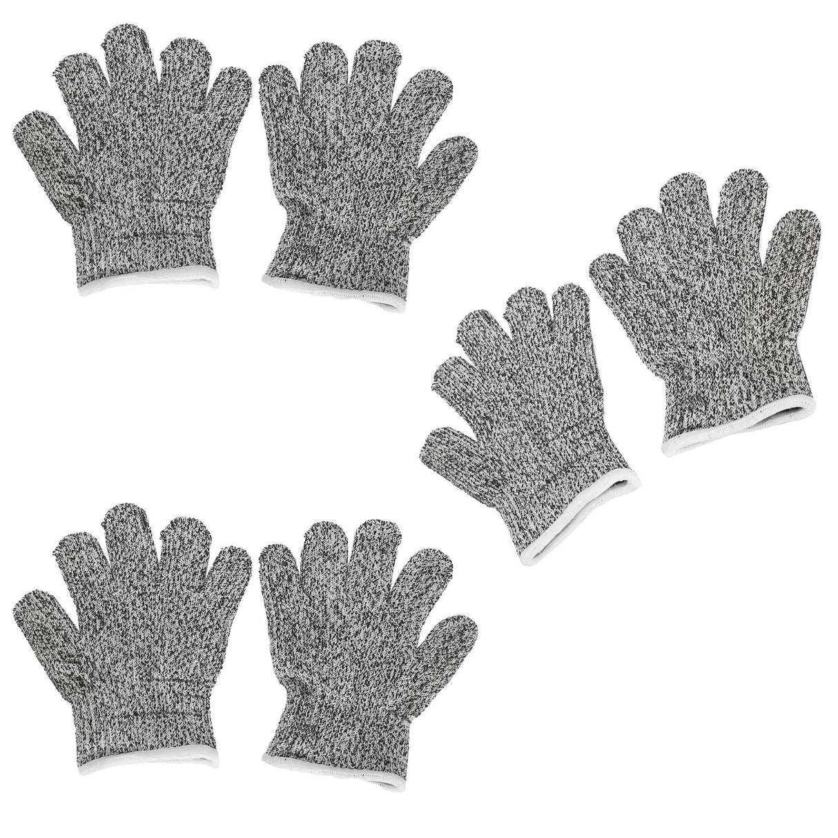 3 Pairs Kids Cutting Resistant Gloves Children Work Safety Protection Gloves for Gardening