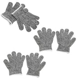 3 Pairs Kids Cutting Resistant Gloves Children Work Safety Protection Gloves for Gardening - Low Angle