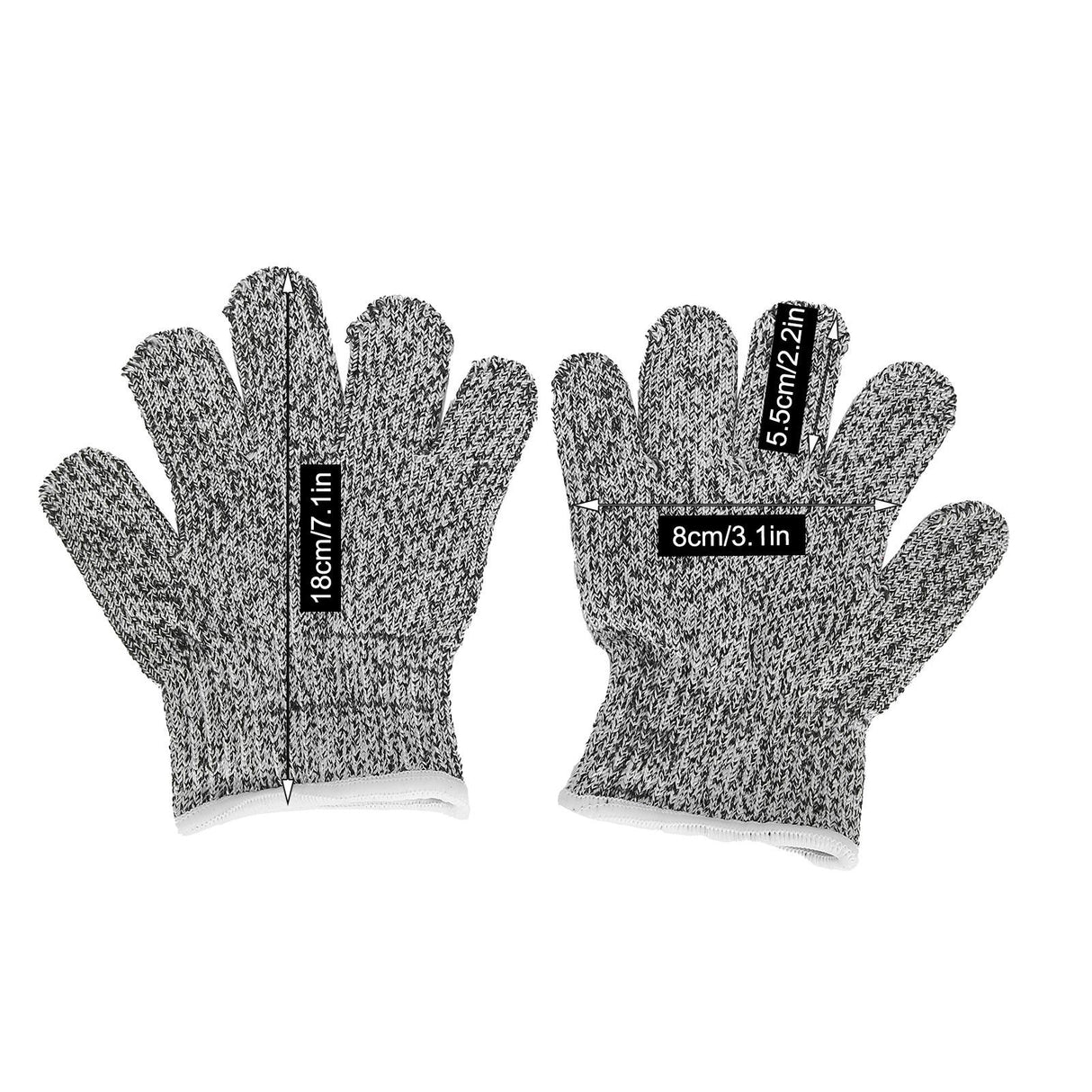 3 Pairs Kids Cutting Resistant Gloves Children Work Safety Protection Gloves for Gardening