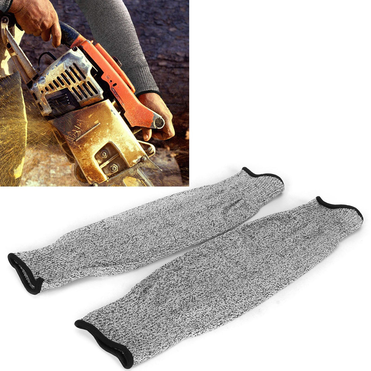 1 Pair Gardening Cut Resistant Sleeve HPPE Level 5 Protection Work Safety Arm Protector