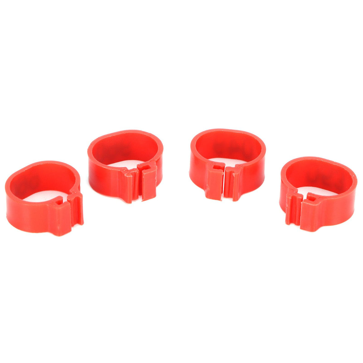 100Pcs Pigeons Identify Ring 001‑100 Numbered Poultry Leg Ring Bird Leg Bands Foot Ring10mm Red Ring with Number