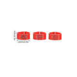 100Pcs Pigeons Identify Ring 001‑100 Numbered Poultry Leg Ring Bird Leg Bands Foot Ring10mm Red Ring with Number