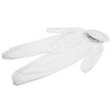 OnePiece Beekeeping Suit Protective Clothes with Dual Zippers Beekeeping Supplies White - Side View
