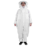 OnePiece Beekeeping Suit Protective Clothes with Dual Zippers Beekeeping Supplies White - Low Angle