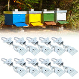 10Set Beehive Fasteners Adjustable Beekeeping Box Buckle Tool Apiculture Equipment - Extra Image
