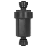 1/4in Irrigation Filter with Stainless Steel Strainer Quick Connect Filtration System Black