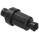 1/4in Irrigation Filter with Stainless Steel Strainer Quick Connect Filtration System Black - Front View