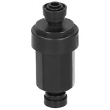 1/4in Irrigation Filter with Stainless Steel Strainer Quick Connect Filtration System Black