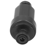 1/4in Irrigation Filter with Stainless Steel Strainer Quick Connect Filtration System Black - 45-Degree Angle