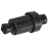 1/4in Irrigation Filter with Stainless Steel Strainer Quick Connect Filtration System Black - Close-Up Angle