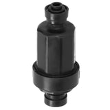 1/4in Irrigation Filter with Stainless Steel Strainer Quick Connect Filtration System Black - Low Angle