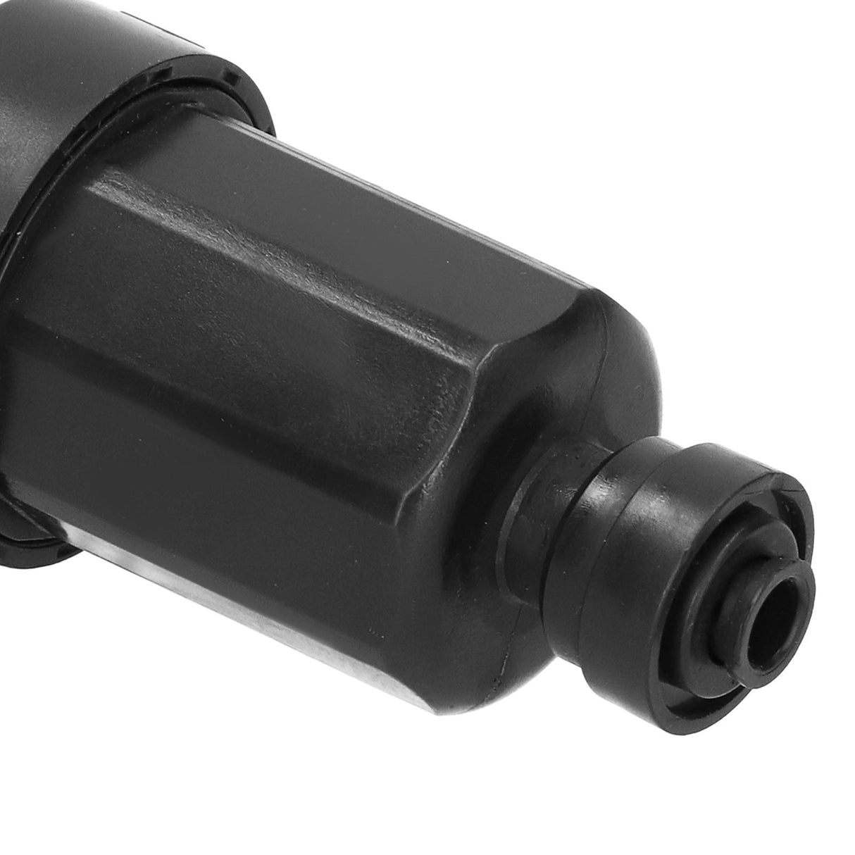 1/4in Irrigation Filter with Stainless Steel Strainer Quick Connect Filtration System Black