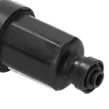 1/4in Irrigation Filter with Stainless Steel Strainer Quick Connect Filtration System Black