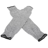 1 Pair 45cm Cut Proof Sleeves Cut Resistance Level 5 Arm Protector Sleeve for Gardening - 45-Degree Angle