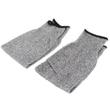 1 Pair 45cm Cut Proof Sleeves Cut Resistance Level 5 Arm Protector Sleeve for Gardening - Rear View