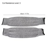 1 Pair 45cm Cut Proof Sleeves Cut Resistance Level 5 Arm Protector Sleeve for Gardening - Extra Image