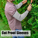 1 Pair 45cm Cut Proof Sleeves Cut Resistance Level 5 Arm Protector Sleeve for Gardening