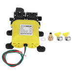 12V 120W 8L Diaphragm High Pressure Pump with Copper Connector Automatic Water Injection Pump