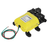 12V 120W 8L Diaphragm High Pressure Pump with Copper Connector Automatic Water Injection Pump - Front View