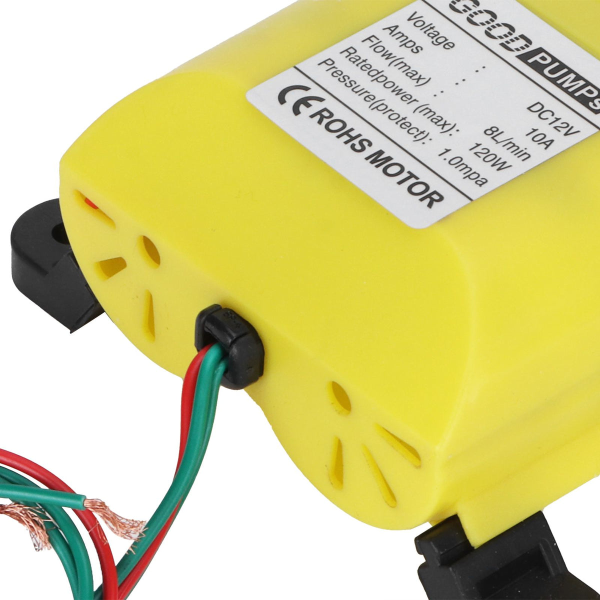 12V 120W 8L Diaphragm High Pressure Pump with Copper Connector Automatic Water Injection Pump