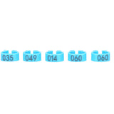 001‑100 Numbered Bird Leg Bands 8mm Poultry Identify Rings Accessory for Birds PigeonsBlue