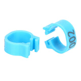 001‑100 Numbered Bird Leg Bands 8mm Poultry Identify Rings Accessory for Birds PigeonsBlue - Top-Down View