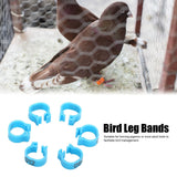 001‑100 Numbered Bird Leg Bands 8mm Poultry Identify Rings Accessory for Birds PigeonsBlue - Extra Image
