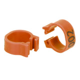 001‑100 Numbered Bird Leg Bands 8mm Poultry Identify Rings Accessory for Birds PigeonsCoffee - Top-Down View