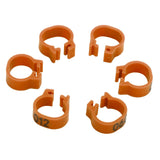 001‑100 Numbered Bird Leg Bands 8mm Poultry Identify Rings Accessory for Birds PigeonsCoffee - 45-Degree Angle