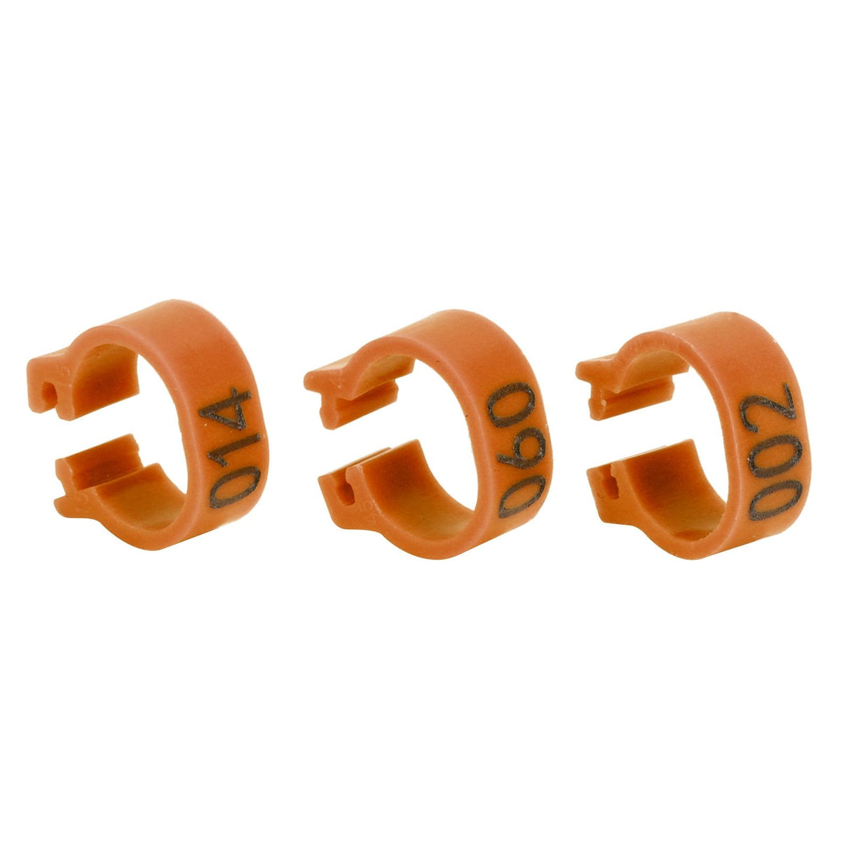 001‑100 Numbered Bird Leg Bands 8mm Poultry Identify Rings Accessory for Birds PigeonsCoffee