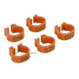 001‑100 Numbered Bird Leg Bands 8mm Poultry Identify Rings Accessory for Birds PigeonsCoffee