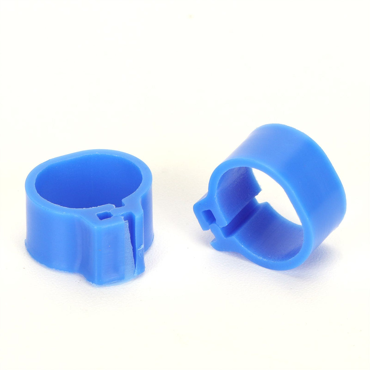 200Pcs 10mm Pigeons No Word Leg Ring Poultry Foot Clip Identification Ring Birds SuppliesBlue
