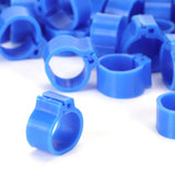 200Pcs 10mm Pigeons No Word Leg Ring Poultry Foot Clip Identification Ring Birds SuppliesBlue