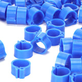 200Pcs 10mm Pigeons No Word Leg Ring Poultry Foot Clip Identification Ring Birds SuppliesBlue - Extra Image