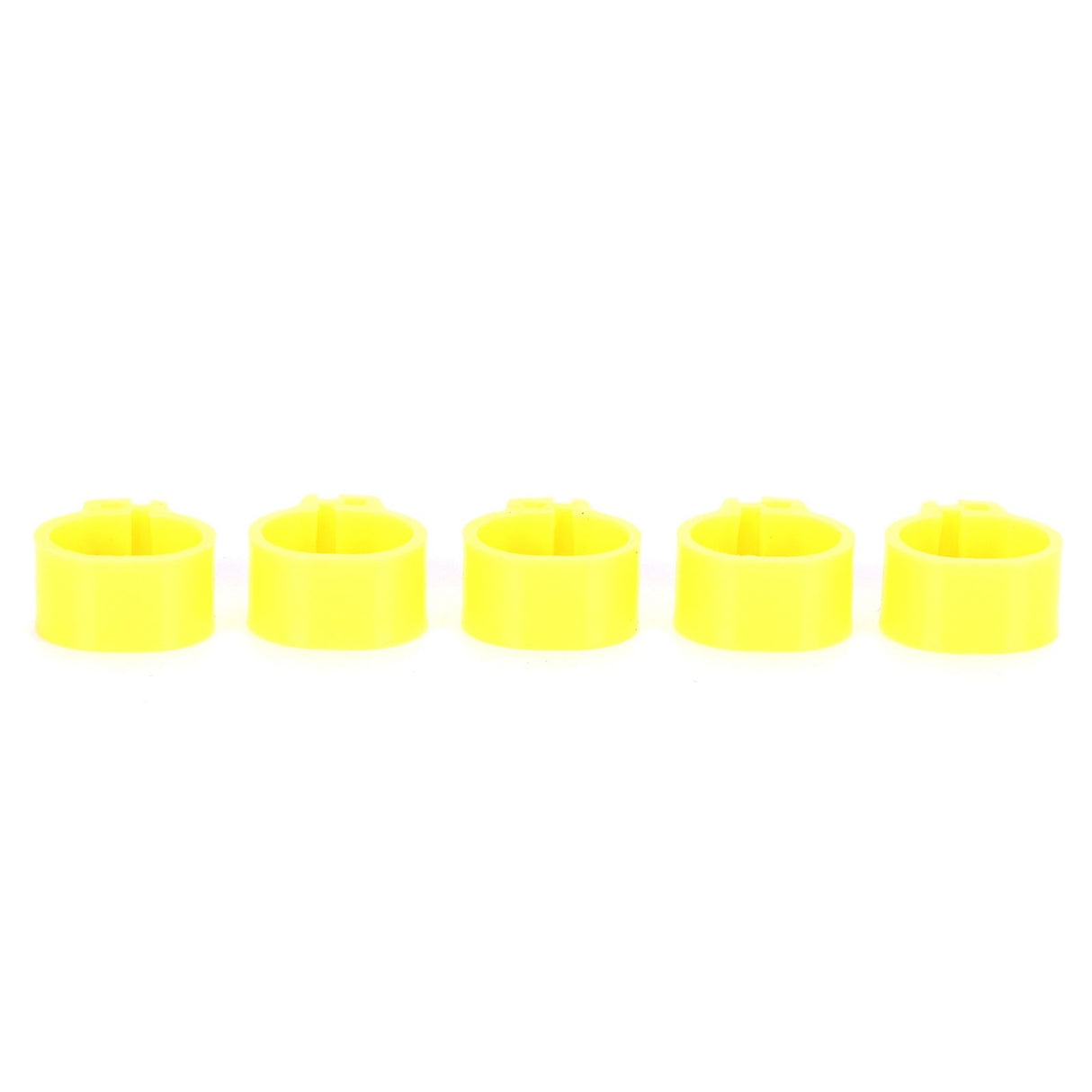 200Pcs 10mm Pigeons No Word Leg Ring Poultry Foot Clip Identification Ring Birds SuppliesYellow