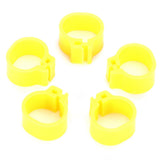 200Pcs 10mm Pigeons No Word Leg Ring Poultry Foot Clip Identification Ring Birds SuppliesYellow