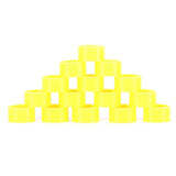 200Pcs 10mm Pigeons No Word Leg Ring Poultry Foot Clip Identification Ring Birds SuppliesYellow - Top-Down View