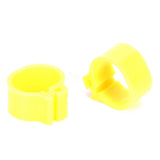 200Pcs 10mm Pigeons No Word Leg Ring Poultry Foot Clip Identification Ring Birds SuppliesYellow
