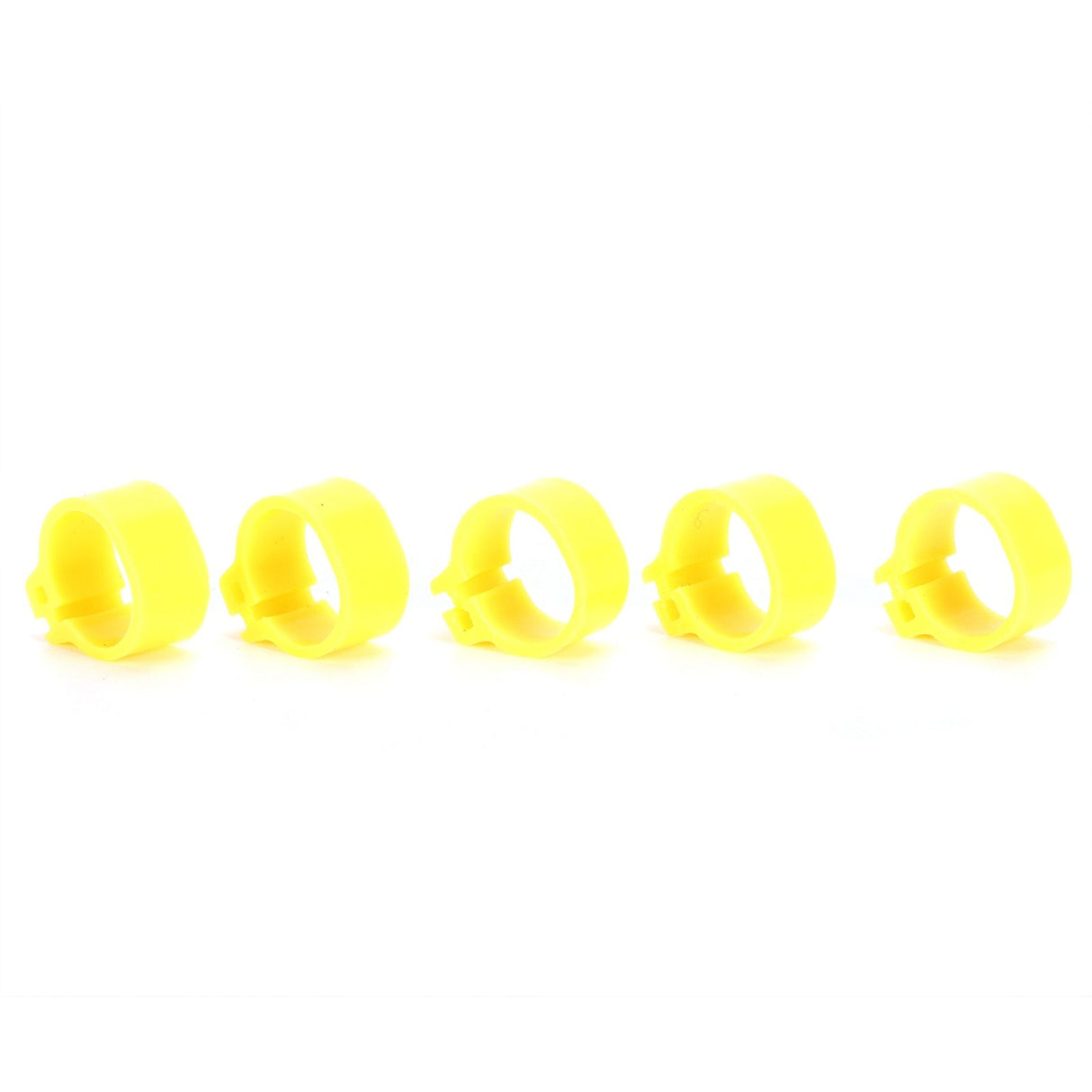 200Pcs 10mm Pigeons No Word Leg Ring Poultry Foot Clip Identification Ring Birds SuppliesYellow